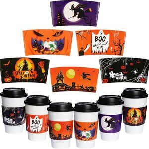 24 Pack Halloween Coffee Cup Sleeves